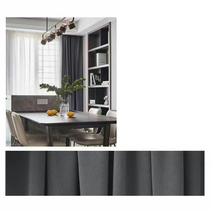 2 Panels Velvet Curtains Soft BlackoutWindow Drapes for Living Room Rod Pocket 1