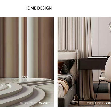 2 Panels Velvet Curtains Soft BlackoutWindow Drapes for Living Room Rod Pocket