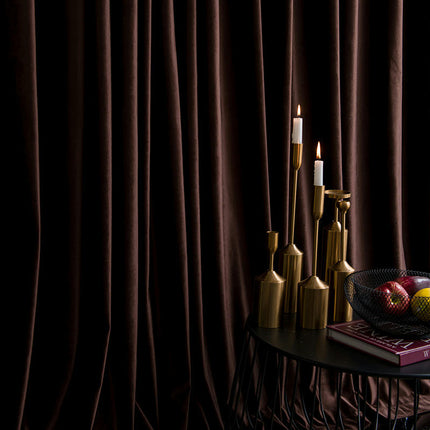 Velvet Curtains Living Room Blackout Curtains for Bedroom 2 Panels Grommet Tops