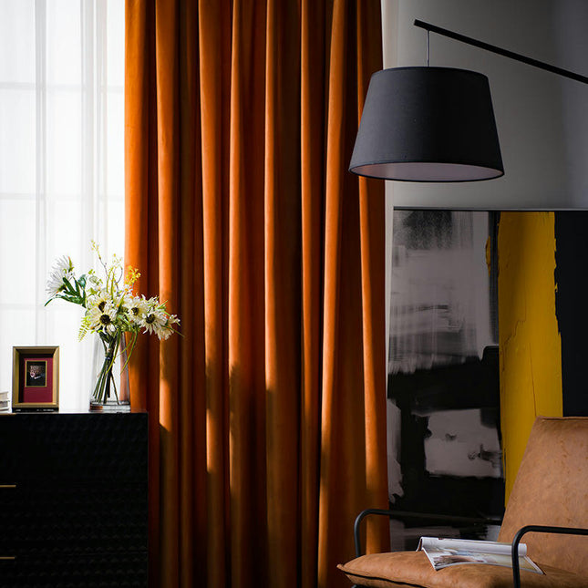 Velvet Curtains Living Room Blackout Curtains for Bedroom 2 Panels Grommet Tops