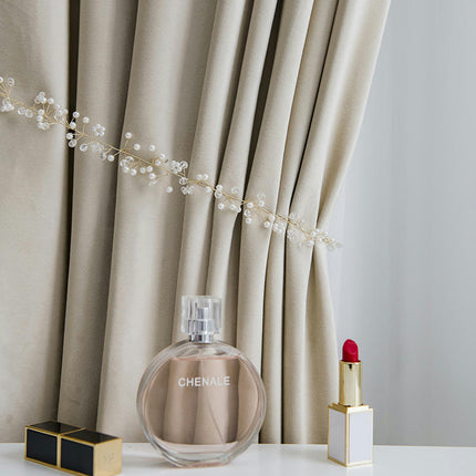 Velvet Curtains Living Room Blackout Curtains for Bedroom 2 Panels Grommet Tops