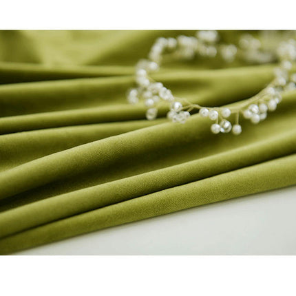 Velvet Curtains Living Room Blackout Curtains for Bedroom 2 Panels Grommet Tops