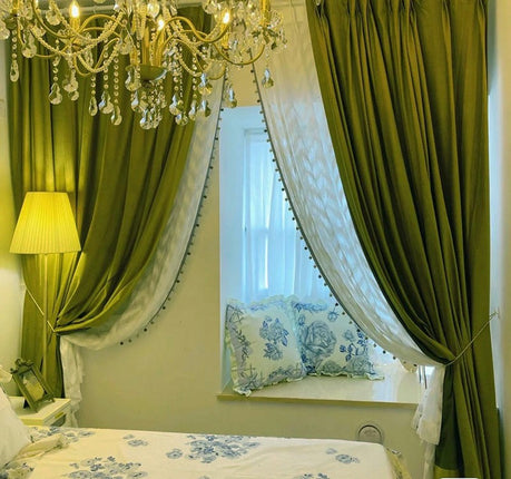Velvet Curtains Living Room Blackout Curtains for Bedroom 2 Panels Grommet Tops