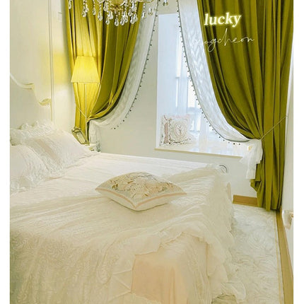 Velvet Curtains Living Room Blackout Curtains for Bedroom 2 Panels Grommet Tops