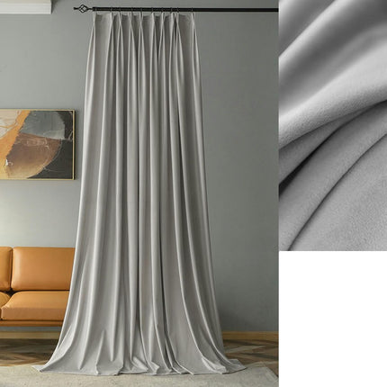 Light Luxury Blackout Curtains 2 Panels Curtains for Living Room Hooks Top
