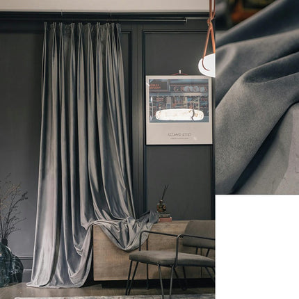 Light Luxury Blackout Curtains 2 Panels Curtains for Living Room Hooks Top