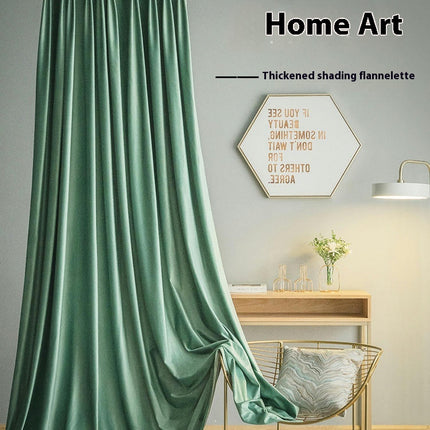 Light Luxury Blackout Curtains 2 Panels Curtains for Living Room Hooks Top