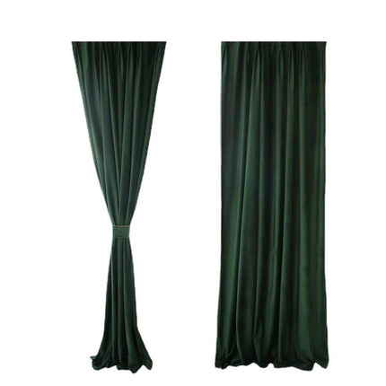 2 Panels Blackout Velvet Curtain Long Drapes for Bedroom Living Room Rod Pocket