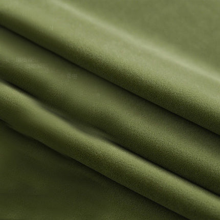 2 Panels Green Curtains for Light Blocking Velvet Curtains Rod Pocket