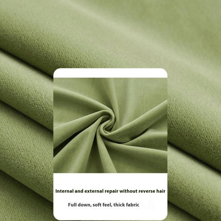2 Panels Green Curtains for Light Blocking Velvet Curtains Rod Pocket
