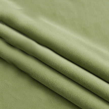 2 Panels Green Curtains for Light Blocking Velvet Curtains Rod Pocket