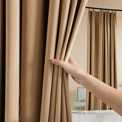 2 Panels Luxury Drapes Drape for Living Room Velvet Blackout Curtains Rod Pocket