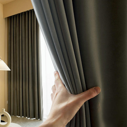 2 Panels Luxury Drapes Drape for Living Room Velvet Blackout Curtains Rod Pocket 1