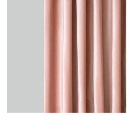 2 Panels Pink Blackout Curtains Velvet Curtains for Bedroom Rod Pocket