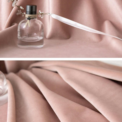 2 Panels Pink Blackout Curtains Velvet Curtains for Bedroom Rod Pocket