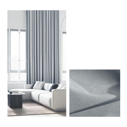 100% Blackout Curtains Velvet Curtains for Bedroom 2 Panels Rod Pocket