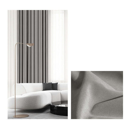 100% Blackout Curtains Velvet Curtains for Bedroom 2 Panels Rod Pocket