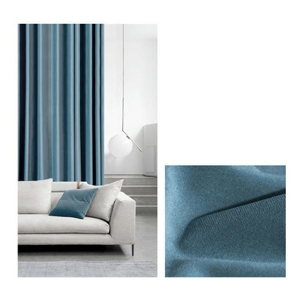 100% Blackout Curtains Velvet Curtains for Bedroom 2 Panels Rod Pocket