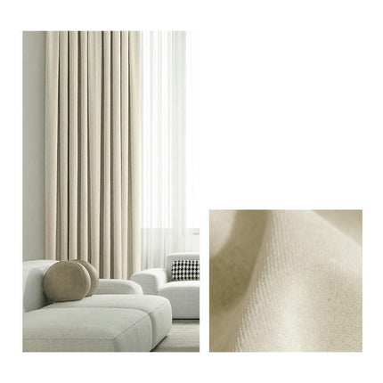 100% Blackout Curtains Velvet Curtains for Bedroom 2 Panels Rod Pocket