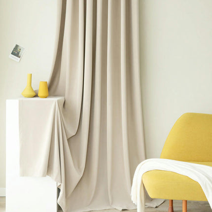 100% Blackout Curtains Velvet Curtains for Bedroom 2 Panels Rod Pocket