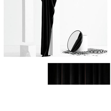 2 Panels Blackout Velvet Curtains for Bedroom Living Room Drapes,Rod Pocket