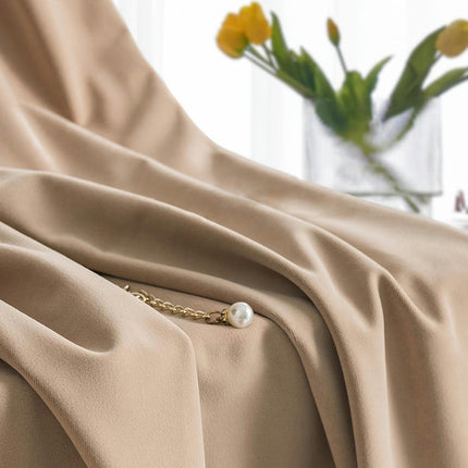 2 Panels Blackout Velvet Curtains for Bedroom Living Room Drapes,Rod Pocket