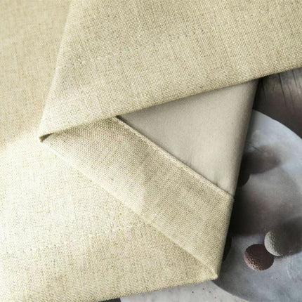 2 Panels Linen Blackout Curtains Curtains for Living Room Bedroom Grommet Tops