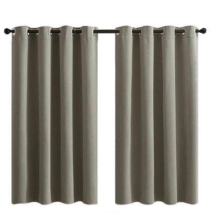 2 Panels Solid Color Blackout Curtains Curtains for Living Room Grommet Tops 1