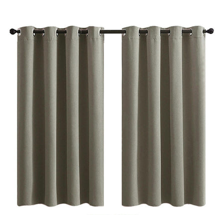 2 Panels Solid Color Blackout Curtains Curtains for Living Room Grommet Tops 1