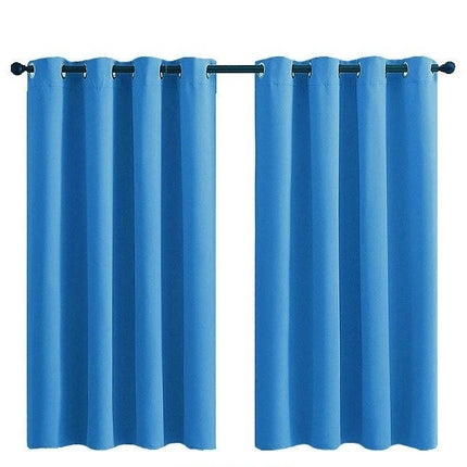 2 Panels Solid Color Blackout Curtains Curtains for Living Room Grommet Tops 1