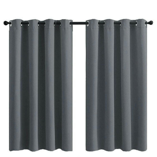 2 Panels Solid Color Blackout Curtains Curtains for Living Room Grommet Tops