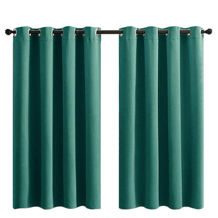 2 Panels Solid Color Blackout Curtains Curtains for Living Room Grommet Tops 1