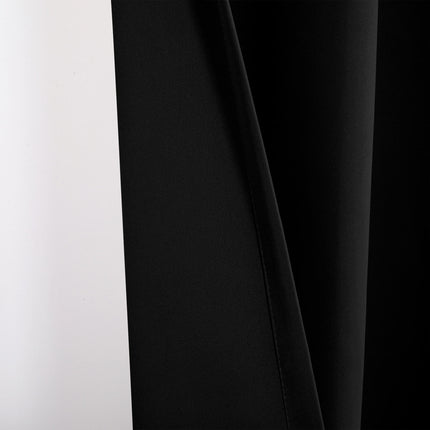 2 Panels Solid Color Blackout Curtains Curtains for Living Room Grommet Tops 1