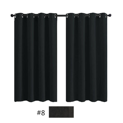 2 Panels Solid Color Blackout Curtains Curtains for Living Room Grommet Tops 1