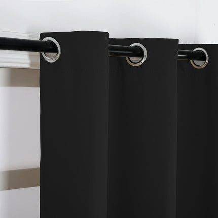 2 Panels Solid Color Blackout Curtains Curtains for Living Room Grommet Tops 1