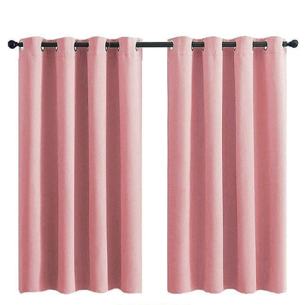 2 Panels Solid Color Blackout Curtains Curtains for Living Room Grommet Tops 1