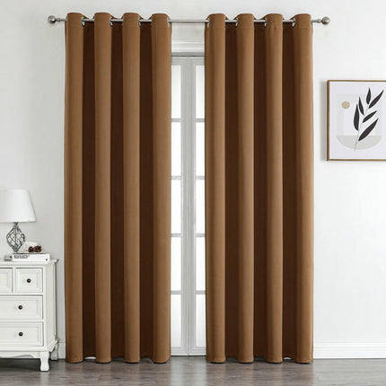 Blackout Curtains 2 Panels for Living Room ,Light Out Curtains Grommet Tops