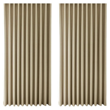 2 Panels Blackout Curtains for Living Room Full Thermal Insulated Grommet Tops