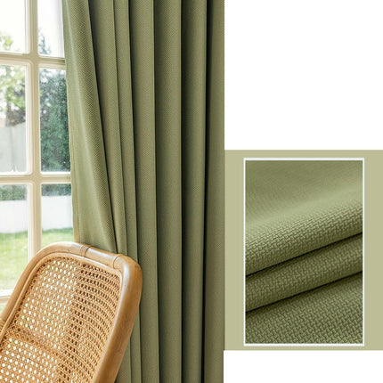 2 Panel Home Full Blackout Curtains Thermal Insulated Window Curtains Hooks Top