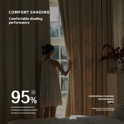 2 Panel Home Full Blackout Curtains Thermal Insulated Window Curtains Hooks Top
