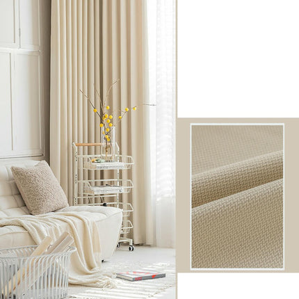 2 Panel Home Full Blackout Curtains Thermal Insulated Window Curtains Hooks Top