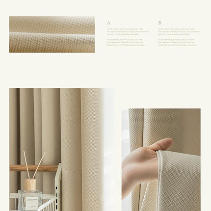 2 Panel Home Full Blackout Curtains Thermal Insulated Window Curtains Hooks Top