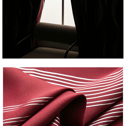 2 Panels Blackout Curtains Thermal Noise Reducing Drapes Curtains Grommet Tops