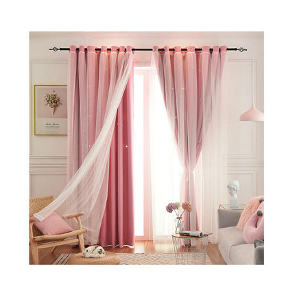 2 Panels Blackout Curtains for Kids Girls Room Darkening Drapes Grommet Tops