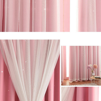2 Panels Blackout Curtains for Kids Girls Room Darkening Drapes Grommet Tops