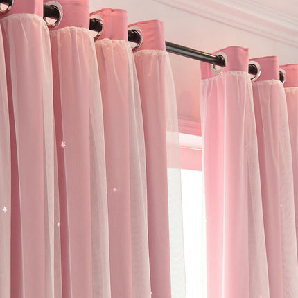 2 Panels Blackout Curtains for Kids Girls Room Darkening Drapes Grommet Tops