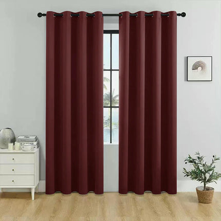 2 Panels 100% Blackout Window Curtain for Bedroom Living Room Grommet Tops