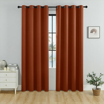 2 Panels 100% Blackout Window Curtain for Bedroom Living Room Grommet Tops