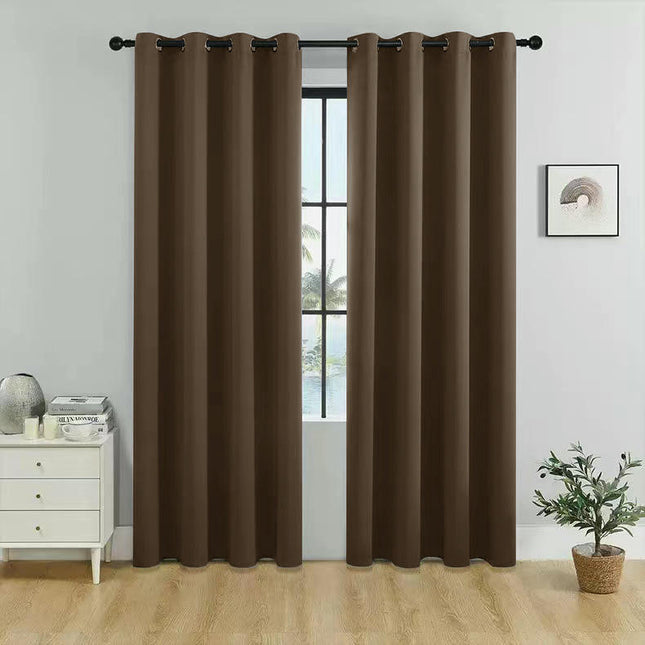 2 Panels 100% Blackout Window Curtain for Bedroom Living Room Grommet Tops