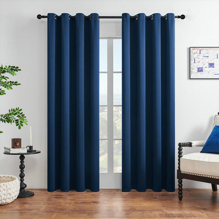 2 Panels 100% Blackout Window Curtain for Bedroom Living Room Grommet Tops
